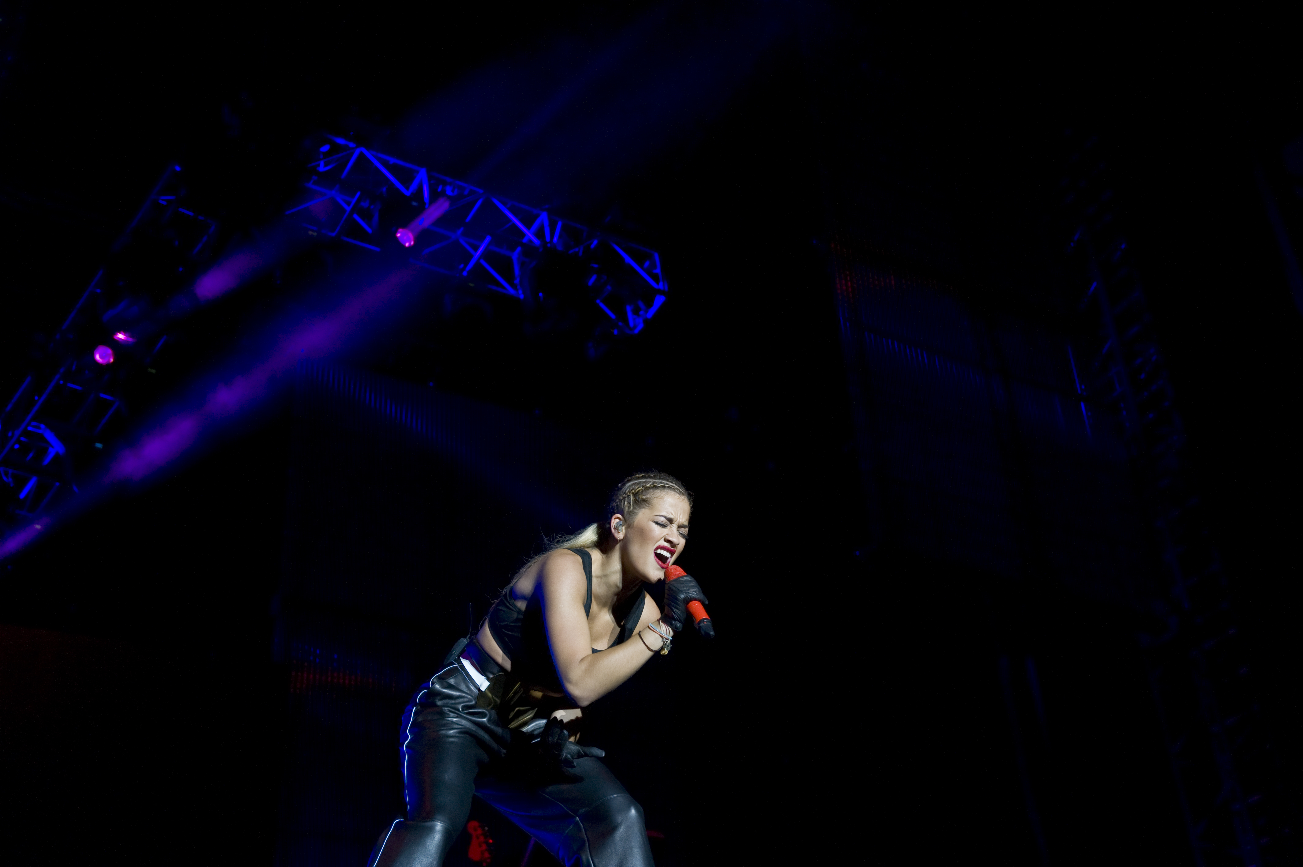 Rita on stage at Lytham Prom. Photo by Rouge Creative