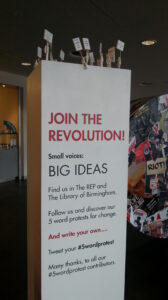 5wordprotest Birmingham Repertory Theatre and Epic Encounters