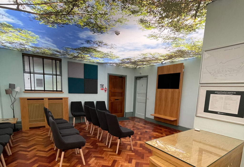 Bev went back to Burnley Crematorium to meet up with Senior Crematorium Technician, Tom, who was a member of the team that we worked with two years ago on the refurbishment project.